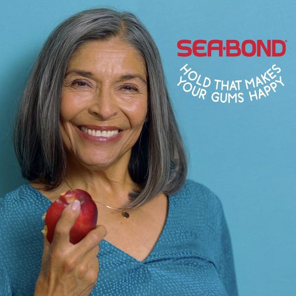 Sea Bond Secure Denture Adhesive Seals, Original Lowers, Zinc-Free, All-Day-Hold, Mess-Free, 30 Count (Pack of 1)
