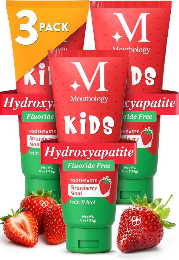 Mouthology Nano Hydroxyapatite Toothpaste – Fluoride Free, Whitening & Enamel Care, Mint 4 oz