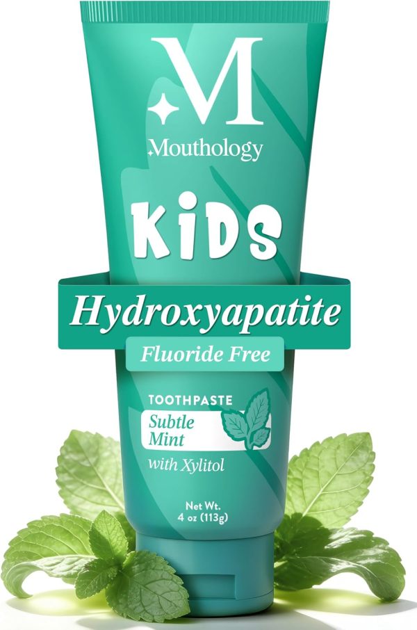 Mouthology Nano Hydroxyapatite Toothpaste – Fluoride Free, Whitening & Enamel Care, Mint 4 oz
