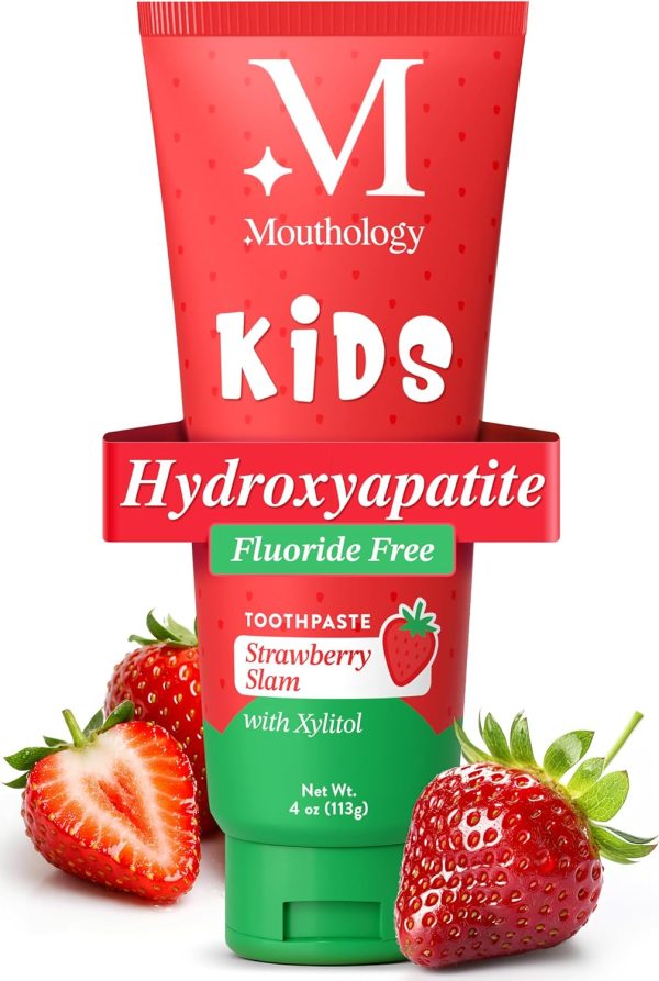 Mouthology Nano Hydroxyapatite Toothpaste – Fluoride Free, Whitening & Enamel Care, Mint 4 oz
