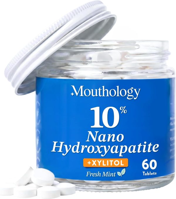 Mouthology Nano Hydroxyapatite Toothpaste – Fluoride Free, Whitening & Enamel Care, Mint 4 oz