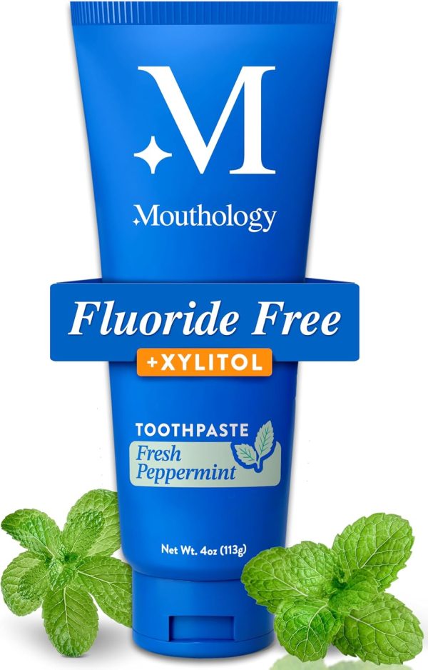 Mouthology Nano Hydroxyapatite Toothpaste – Fluoride Free, Whitening & Enamel Care, Mint 4 oz
