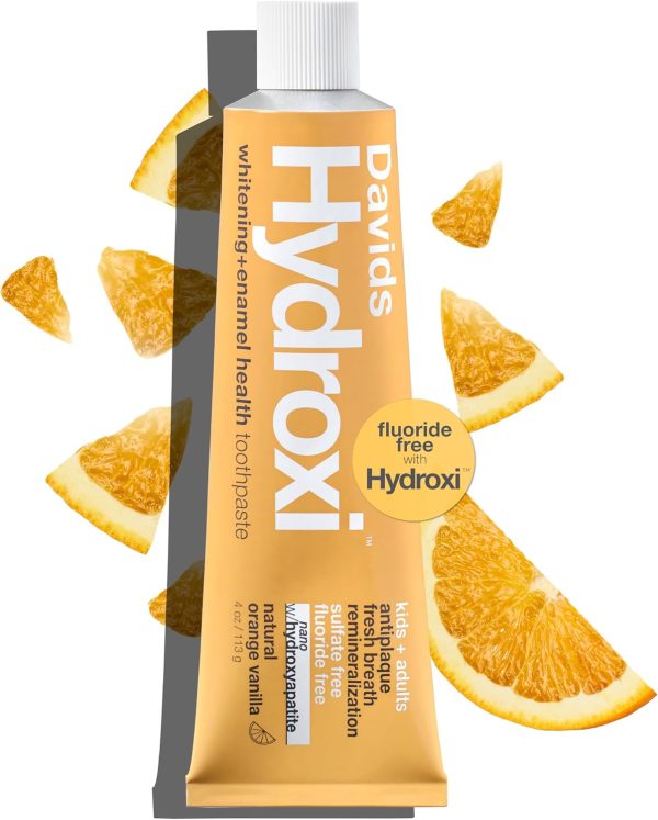 Davids Nano Hydroxyapatite Toothpaste – Sensitive + Whitening, Fluoride Free, Peppermint, 4 oz