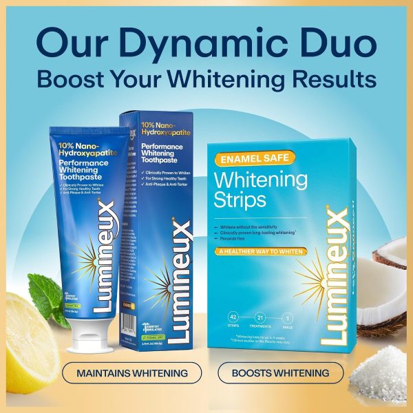 Lumineux 10% Nano Hydroxyapatite Whitening Toothpaste – Fluoride Free, Clinically Supported, Strong Enamel & Brighter Teeth, 3.75 oz