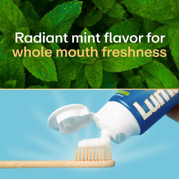 Lumineux 10% Nano Hydroxyapatite Whitening Toothpaste – Fluoride Free, Clinically Supported, Strong Enamel & Brighter Teeth, 3.75 oz