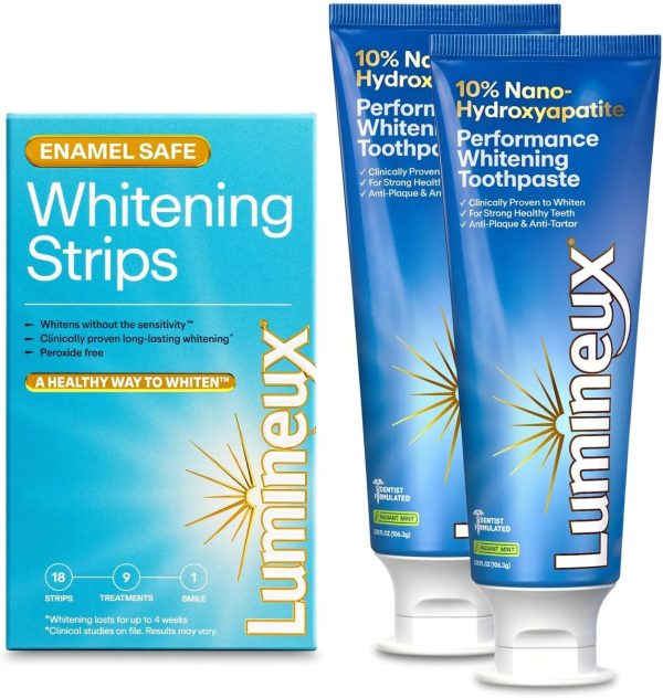Lumineux 10% Nano Hydroxyapatite Whitening Toothpaste – Fluoride Free, Clinically Supported, Strong Enamel & Brighter Teeth, 3.75 oz