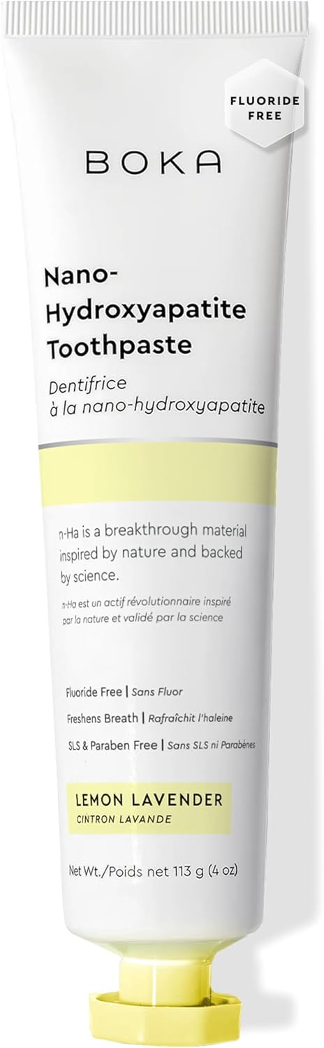 Boka Nano Hydroxyapatite Toothpaste | Fluoride-Free Toothpaste for Sensitive Teeth – Ela Mint 4 oz