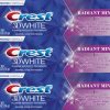 Crest 3D White Advanced Teeth Whitening Toothpaste – Fluoride Formula for Enamel Protection & Cavity Prevention, 4 Pack