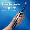 Oral-B iO Series 3 Rechargeable Electric Toothbrush – Black, 3 Modes, 2 Brush Heads & Travel Case