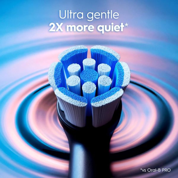 Oral-B iO Series 3 Rechargeable Electric Toothbrush – Black, 3 Modes, 2 Brush Heads & Travel Case