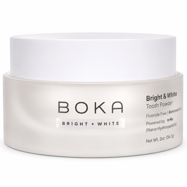 Boka Teeth Whitening Powder – Nano Hydroxyapatite, Toothpaste Alternative for Sensitive Teeth, 1 Pack