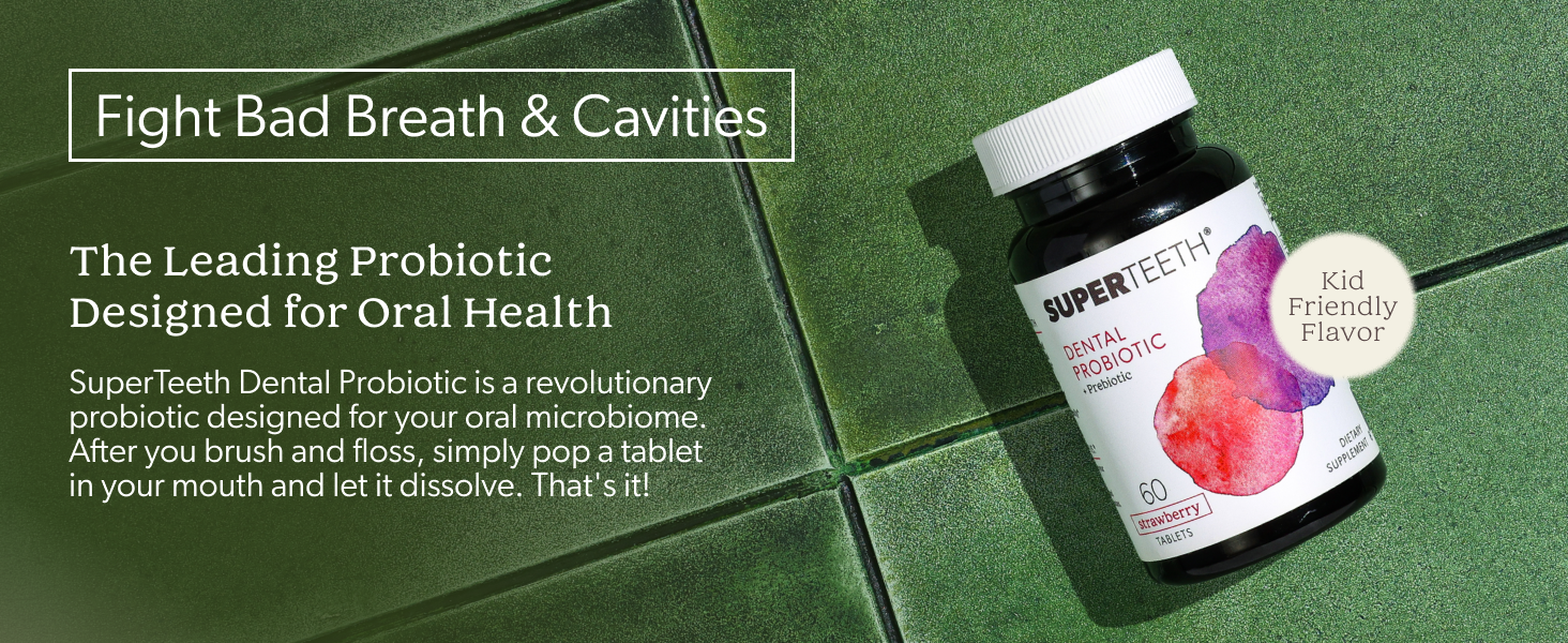 Fight bad breath and cavities with the leading probiotic designed for oral health