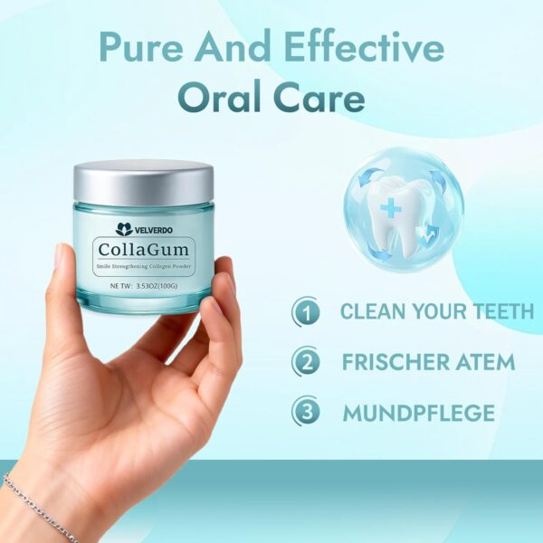 Velverdo Hydroxyapatite Collagen Tooth Powder | Enamel & Gum Care