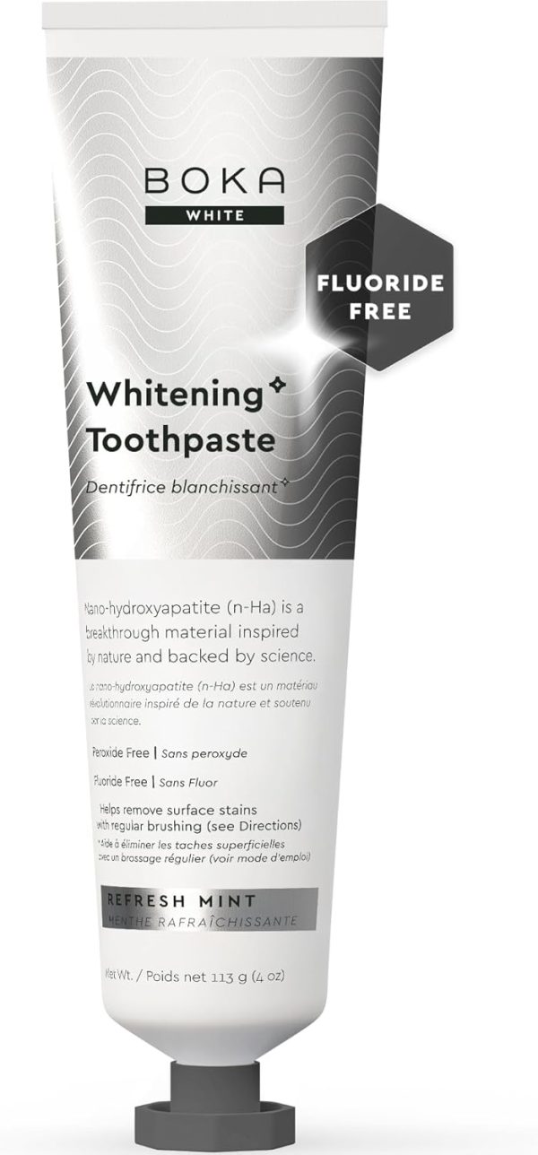Boka Nano Hydroxyapatite Toothpaste | Fluoride-Free Toothpaste for Sensitive Teeth – Ela Mint 4 oz