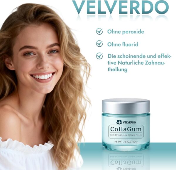 Velverdo Hydroxyapatite Collagen Tooth Powder | Enamel & Gum Care