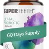 SuperTeeth Oral Probiotics – Dental Probiotic with Lactobacillus Reuteri for Bad Breath, Healthy Teeth & Gums, 60 Strawberry Tablets