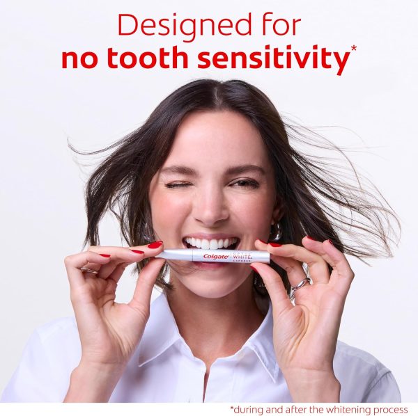 Colgate Optic White Express Teeth Whitening Pen – 7 Day Treatment, Enamel Safe, 0.08 oz