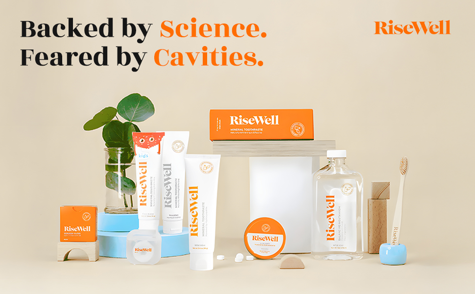 risewell toothpaste and oral care backed by science feared by cavities