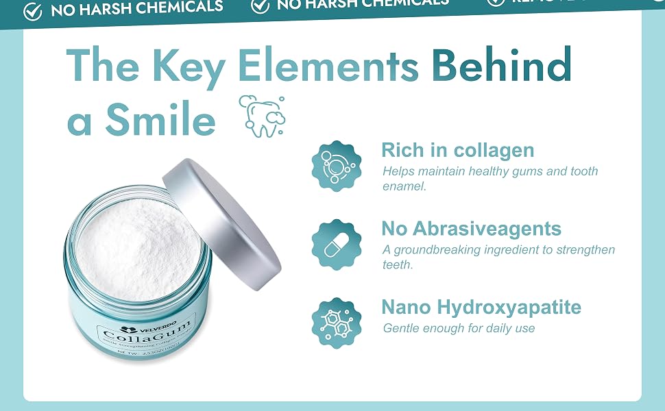 Velverdo Collagen Tooth Powder